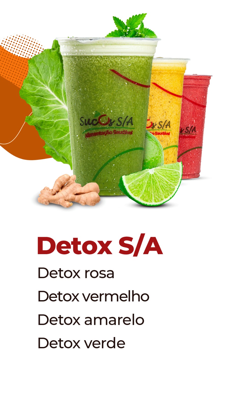 Cardápio Sucos SA Wraps